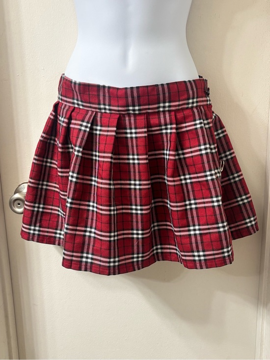 Spirit Halloween Dresses & Skirts - Spirit Red Plaid Pleated Mini Skirt